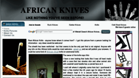 What Africanknives.com website looked like in 2012 (11 years ago)