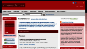 What Atherosclerosis-journal.com website looked like in 2012 (11 years ago)