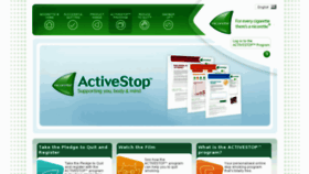 What Activestop.ca website looked like in 2012 (11 years ago)