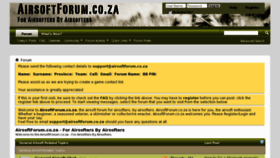 What Airsoftforum.co.za website looked like in 2013 (11 years ago)