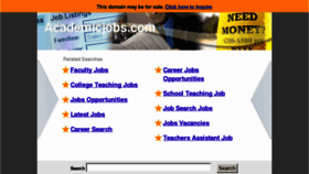 What Academicjobs.com website looked like in 2013 (11 years ago)