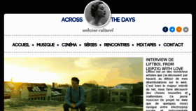 What Acrossthedays.com website looked like in 2013 (11 years ago)