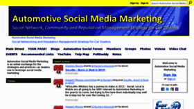What Automotivesocial.com website looked like in 2013 (11 years ago)