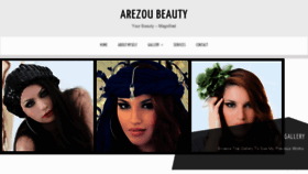 What Arezoubeauty.com website looked like in 2013 (11 years ago)