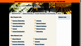 What Adjustnetwork.com website looked like in 2013 (11 years ago)