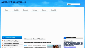 What Azureitsolutions.com website looked like in 2013 (11 years ago)
