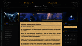 What Armoryzone.com website looked like in 2013 (11 years ago)