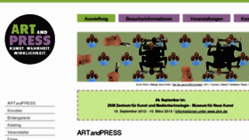 What Artandpress.de website looked like in 2013 (11 years ago)