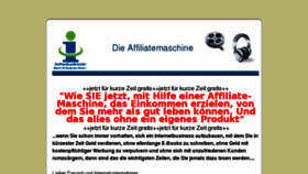 What Affiliatemaschine.de website looked like in 2013 (11 years ago)