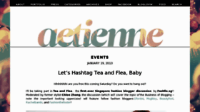 What Aetienne.net website looked like in 2013 (11 years ago)