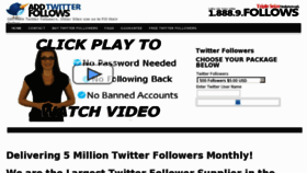What Addtwitterfollows.com website looked like in 2013 (11 years ago)