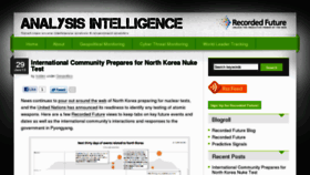 What Analysisintelligence.com website looked like in 2013 (11 years ago)