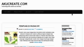 What Akucreate.com website looked like in 2013 (11 years ago)