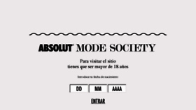 What Absolutmodesociety.com website looked like in 2013 (11 years ago)