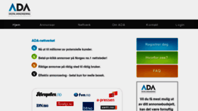 What Ada.no website looked like in 2013 (12 years ago)