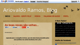 What Ariovaldoramos.com.br website looked like in 2013 (11 years ago)