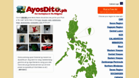 What Ayos.com.ph website looked like in 2013 (11 years ago)