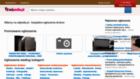 What Adpedia.pl website looked like in 2013 (11 years ago)