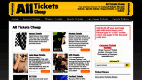 What Allticketscheap.com website looked like in 2013 (11 years ago)