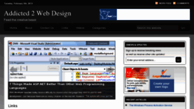What Addicted2webdesign.com website looked like in 2013 (11 years ago)