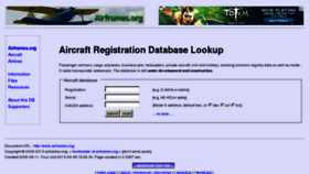 What Airframes.org website looked like in 2013 (11 years ago)