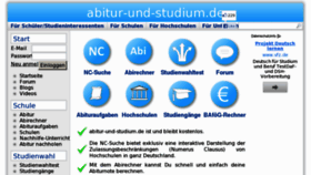 What Abitur-und-studium.de website looked like in 2013 (11 years ago)