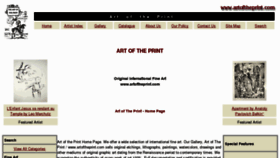 What Artoftheprint.com website looked like in 2013 (10 years ago)