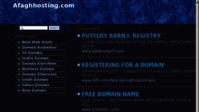 What Afaghhosting.com website looked like in 2013 (11 years ago)