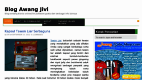 What Awangjivi.com website looked like in 2013 (11 years ago)