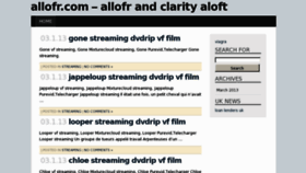 What Allofr.com website looked like in 2013 (11 years ago)
