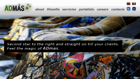 What Admas.es website looked like in 2013 (11 years ago)