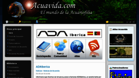 What Acuavida.com website looked like in 2013 (10 years ago)