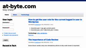 What At-byte.com website looked like in 2013 (10 years ago)