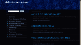 What Adonismens.com website looked like in 2013 (10 years ago)