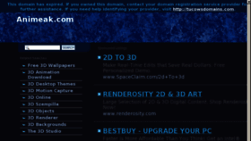 What Animeak.com website looked like in 2013 (10 years ago)