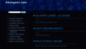 What Absegami.com website looked like in 2013 (10 years ago)
