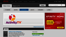 What Activitytv.com website looked like in 2013 (10 years ago)