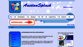 What Auctionsplash.com website looked like in 2013 (10 years ago)