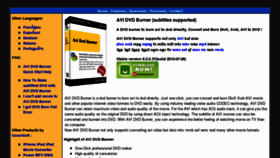 What Avidvdburner.com website looked like in 2013 (10 years ago)
