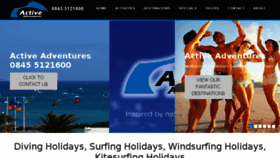 What Activeadventures.co.uk website looked like in 2013 (10 years ago)