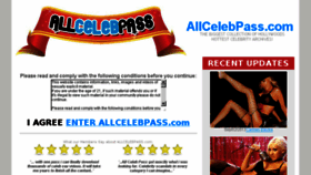 What Allcelebpass.com website looked like in 2013 (10 years ago)