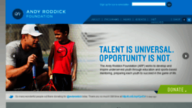 What Andyroddick.com website looked like in 2013 (10 years ago)