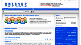 What Anleser.de website looked like in 2013 (10 years ago)