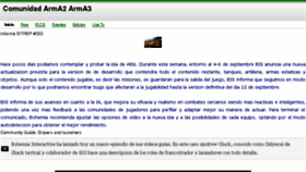 What Arma2.es website looked like in 2013 (12 years ago)