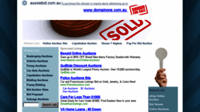 What Aussiebids.com website looked like in 2013 (10 years ago)