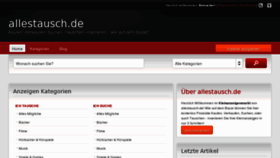 What Allestausch.de website looked like in 2013 (10 years ago)