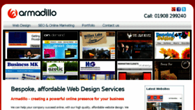 What Armadillo-web.co.uk website looked like in 2013 (10 years ago)
