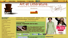 What Art-et-litterature.com website looked like in 2013 (10 years ago)