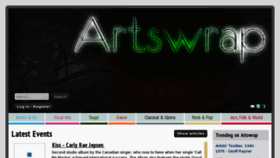 What Artswrap.co.uk website looked like in 2013 (10 years ago)