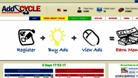 What Addcycle.com website looked like in 2013 (10 years ago)